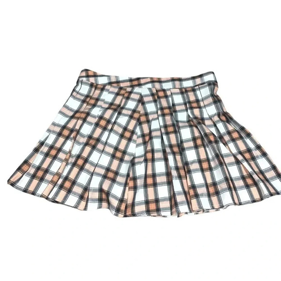 SHEIN plaid pleated micro mini - Picture 1 of 2